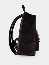 Tom Ford Charcoal Grey Calf Suede Zipped Backpack
