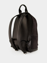 Tom Ford Charcoal Grey Calf Suede Zipped Backpack