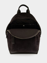 Tom Ford Charcoal Grey Calf Suede Zipped Backpack