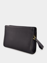 Tom Ford Black Grain Leather Pouch Bag