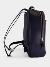 Tom Ford Navy Blue Grain Leather Backpack