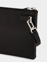 Tom Ford Black Textured Leather Clutch Bag