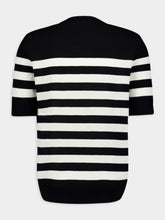 Balmain Striped Piqué Knit T-Shirt