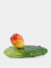 Les Ottomans Ceramic Cactus with Flower