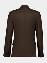 Ami Paris Dark Coffee Double-Breasted Jacket