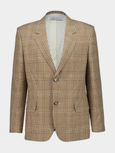 Ami Paris Caramel Prince of Wales Wool Blazer