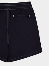 Ami Paris Black Technical Beach Shorts