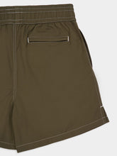Ami Paris Loden Green Technical Beach Shorts