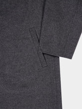 Ami Paris Gris Chine Grey Wool Belted Coat
