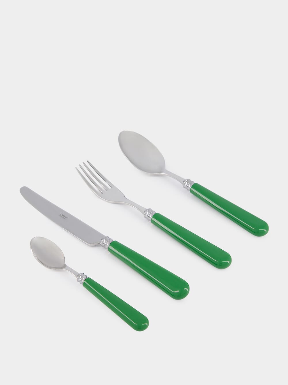 Set of 24 Green Helios Cutlery