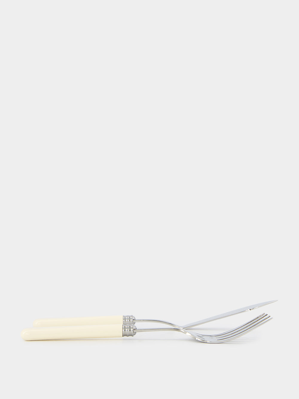 Ivory Helios Fork and Knife Serving Set