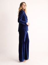 Paula Sam Poseidon Wide-Leg Velvet Pants