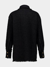 Balmain Black Tweed Overshirt