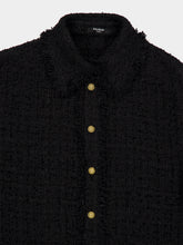 Balmain Black Tweed Overshirt