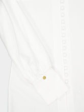 Balmain White Batwing Cotton Poplin Shirt
