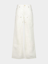 Balmain White Loose-Fit Denim Jeans