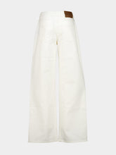 Balmain White Loose-Fit Denim Jeans