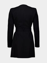 Balmain Black Mini Belted Dress