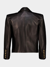 Balmain Black Lambskin Spencer Jacket