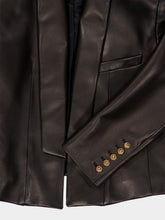 Balmain Black Lambskin Spencer Jacket