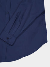 Balmain Blue Loose-Fit Cotton Shirt