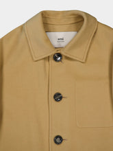 Ami Paris Beige Boxy Buttoned Jacket
