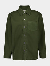 Ami Paris Loden Green Cotton Overshirt