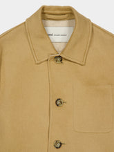 Ami Paris Mastic Beige Wool and Cashmere Jacket