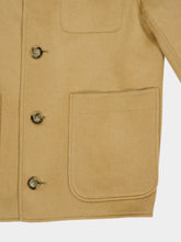 Ami Paris Mastic Beige Wool and Cashmere Jacket