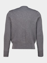 Ami Paris Heather Ash Grey Ami de Coeur Wool Jumper