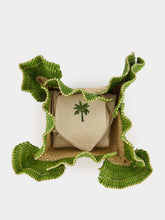 Johanna Ortiz Mushroom Mandala Small Green Bread Basket