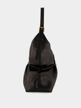 Balmain Black Sphynx Medium Smooth Leather Bag