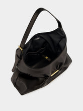 Balmain Black Sphynx Medium Smooth Leather Bag