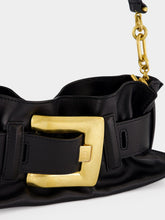 Balmain Black Mini Anthem Smooth Leather Bag