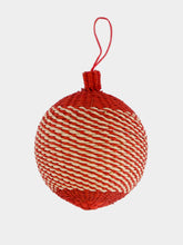 Coro Cora Red and White Christmas Ball Ornament