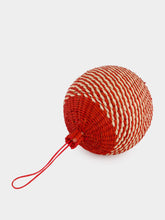 Coro Cora Red and White Christmas Ball Ornament
