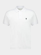 Ami Paris White Ami de Coeur Cotton Polo Shirt