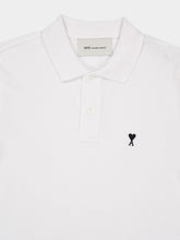 Ami Paris White Ami de Coeur Cotton Polo Shirt