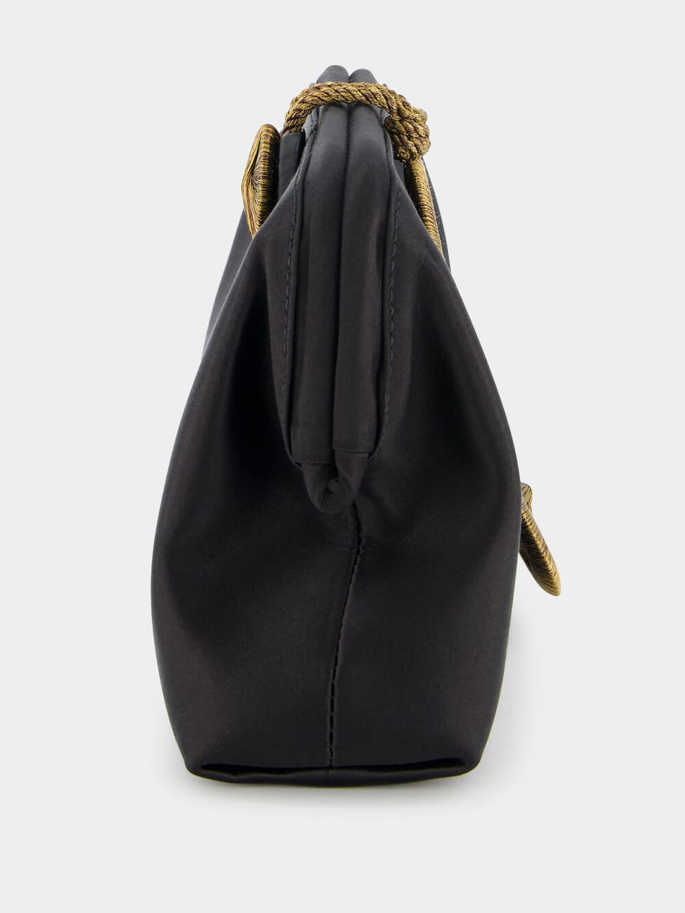 Lia Black and Gold Pouch Bag