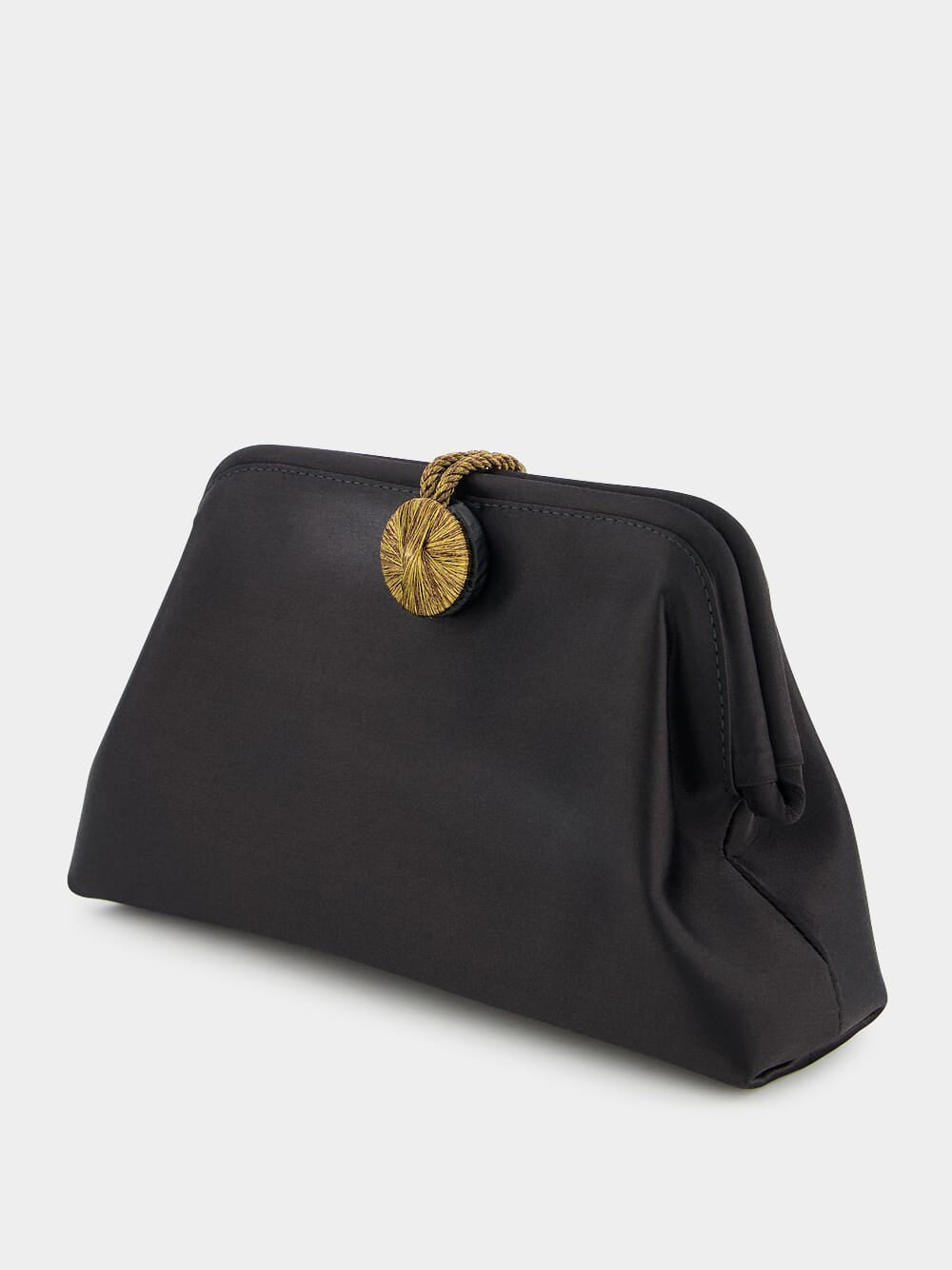 Lia Black and Gold Pouch Bag