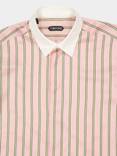 Tom Ford Pipa Oxford Stripe Silk Jacquard Shirt