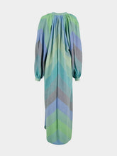 Marrakshi Life Stripe 52 The Touareg Cotton V-Neck  Dress Maxi