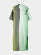 Marrakshi Life Stripe 27 Maxi V-Neck Cotton Kaftan