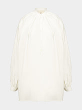 Marrakshi Life White Touarreg Cotton Balloon Sleeve Tunic
