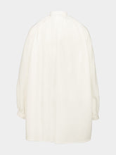 Marrakshi Life White Touarreg Cotton Balloon Sleeve Tunic