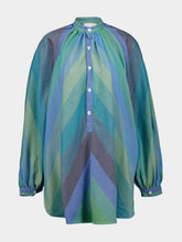 Marrakshi Life Stripe 51 The Touareg Cotton V-Neck Tunic
