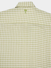 Ami Paris Green Boxy Fit Check Shirt