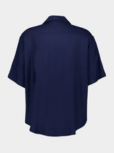 Ami Paris Navy Short Sleeve Boxy Shirt