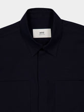 Ami Paris Navy Cotton Short Sleeve Shirt