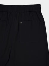 Elasticated Waist Black Bermuda Shorts | PDP - Fashion Clinic